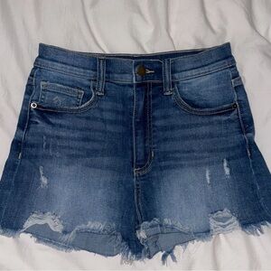 Altar'd State Blue Denim Shorts